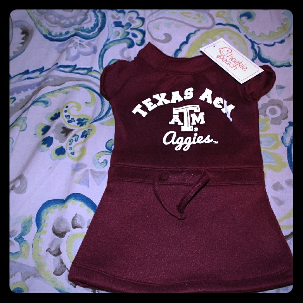 Adorable Texas A&M Aggies dress in size 6-12months